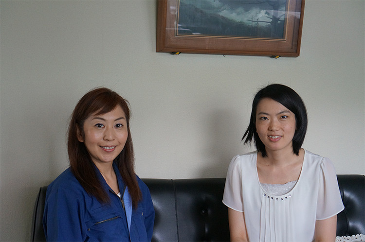 ダイヤ精機(株)代表取締役・諏訪貴子さんとノヴィータ代表取締役社長・三好